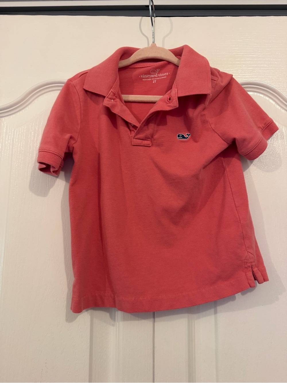 Vineyard Vines Kids salmon Polo Shirt 2T *stains